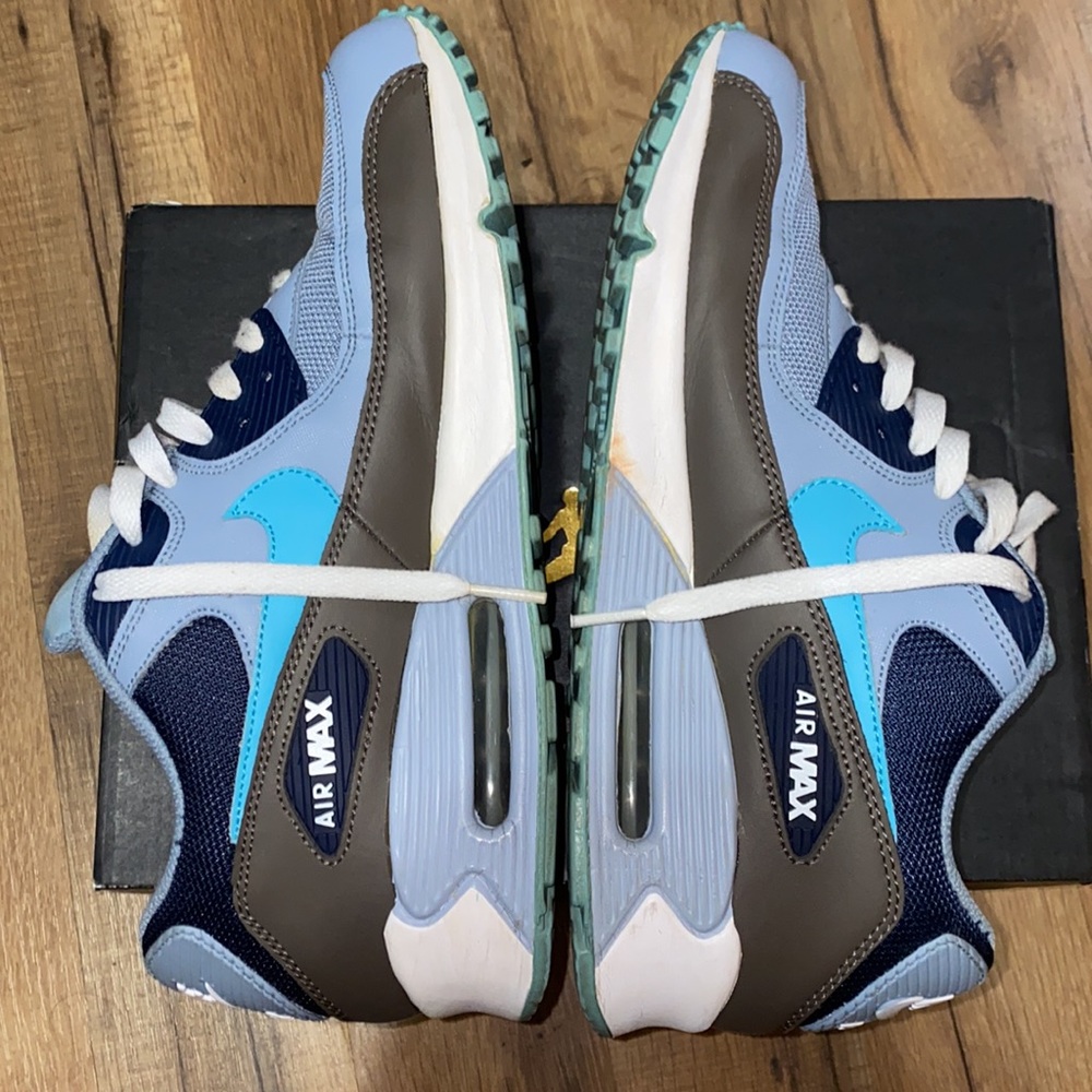 2012 Nike air max 90 blue grey tide pool - Picture 6 of 7